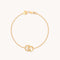 Orbit Crystal Pendant Bracelet in Gold-Astrid &amp; Miyu