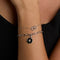 Orbit Crystal Pendant Bracelet in Silver-Astrid &amp; Miyu