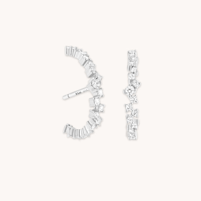 Orbit Crystal Studs in Silver-Astrid &amp; Miyu