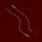 Crystal Thread Through Earrings in Gold-Astrid &amp; Miyu