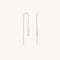 Crystal Thread Through Earrings in Silver-Astrid &amp; Miyu