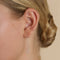 Crystal Thread Through Earrings in Silver-Astrid &amp; Miyu