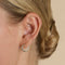 Orbit Pavé Crystal Hoops in Gold-Astrid &amp; Miyu