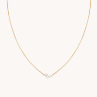 Crystal Scatter Necklace in Gold-Astrid &amp; Miyu