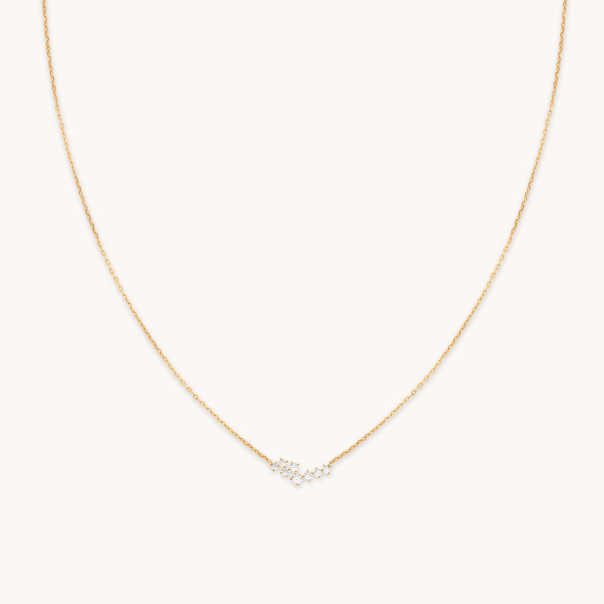 Crystal Scatter Necklace in Gold-Astrid &amp; Miyu