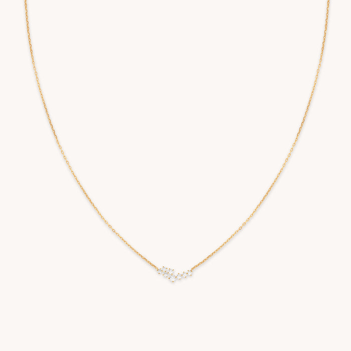 Crystal Scatter Necklace in Gold-Astrid &amp; Miyu