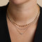 Crystal Scatter Necklace in Gold-Astrid &amp; Miyu