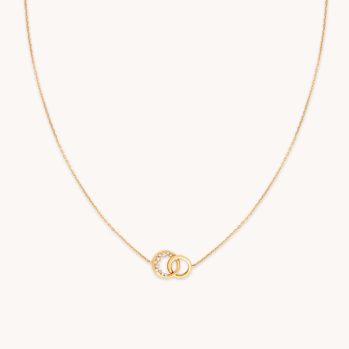 Orbit Crystal Pendant Necklace in Gold-Astrid &amp; Miyu