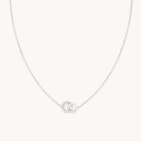 Orbit Crystal Pendant Necklace in Silver-Astrid &amp; Miyu