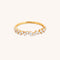 Crystal Scatter Band Ring in Gold-Astrid &amp; Miyu