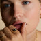 Black Star Signet Ring in Gold-Astrid &amp; Miyu