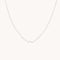 Diamond Cluster Molten Necklace in Solid White Gold-Astrid &amp; Miyu