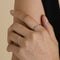 Diamond Cluster Ring in Solid White Gold-Astrid &amp; Miyu