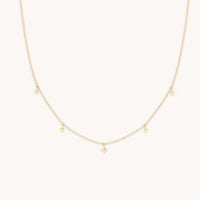 Cosmic Star Charm Necklace in Solid Gold-Astrid &amp; Miyu