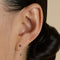 Cosmic Star Chain Studs in Solid White Gold-Astrid &amp; Miyu