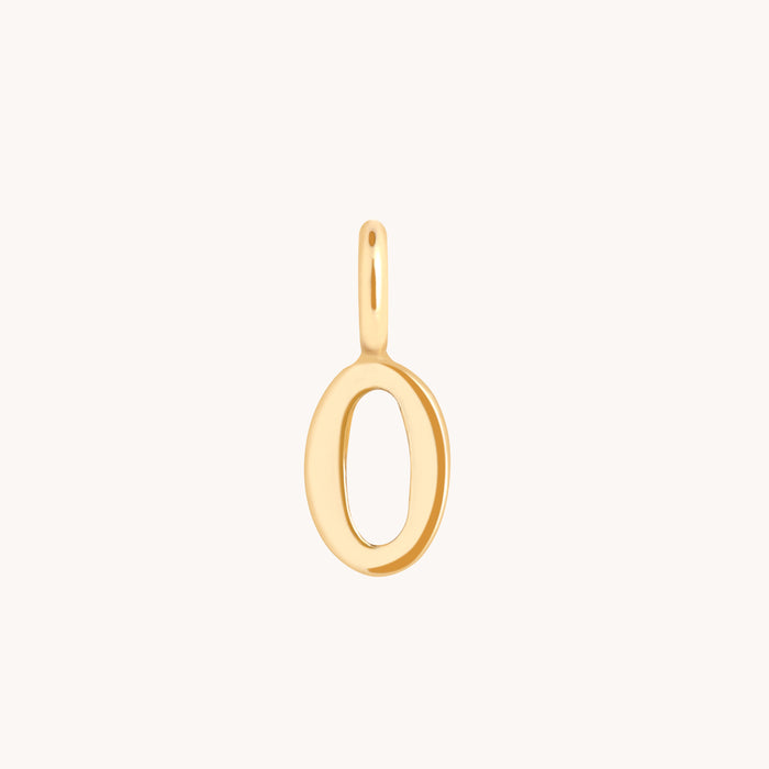Number Charms - 0 Charm 9k Gold - Welding Charm - Astrid &amp; Miyu
