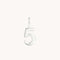 Number Charms - 5 Charm 9k White Gold - Welding Charm - Astrid &amp; Miyu