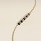 Crystal Ridged Bar Pendant Bracelet in Gold-Astrid &amp; Miyu