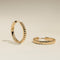 Ridged Hoops in Gold-Astrid &amp; Miyu