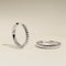 Ridged Hoops in Silver-Astrid &amp; Miyu