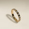 Crystal Ridged Ring in Gold-Astrid &amp; Miyu