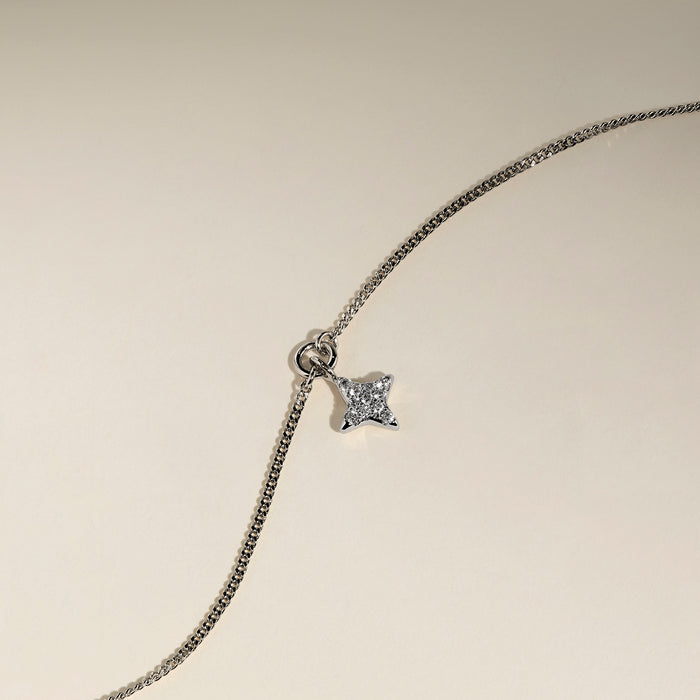 Pavé Cosmic Star Bracelet in Silver-Astrid &amp; Miyu