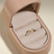 Citrine November Birthstone Milestone Ring in Solid White Gold-Astrid &amp; Miyu