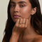 Garnet January Birthstone Milestone Ring in Solid Gold-Astrid &amp; Miyu