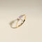 Opal October Birthstone Milestone Ring in Solid Gold-Astrid &amp; Miyu