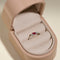 Ruby July Birthstone Milestone Ring in Solid White Gold-Astrid &amp; Miyu