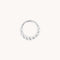 Rope Daith Ring in Solid White Gold-Astrid &amp; Miyu