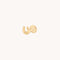 Horseshoe Piercing Stud in Solid Gold-Astrid &amp; Miyu