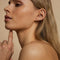 Twisted Rope Seamless Hoop in Solid White Gold-Astrid &amp; Miyu