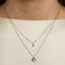 Diamond Pavé Horseshoe Charm 9k Gold-Astrid &amp; Miyu