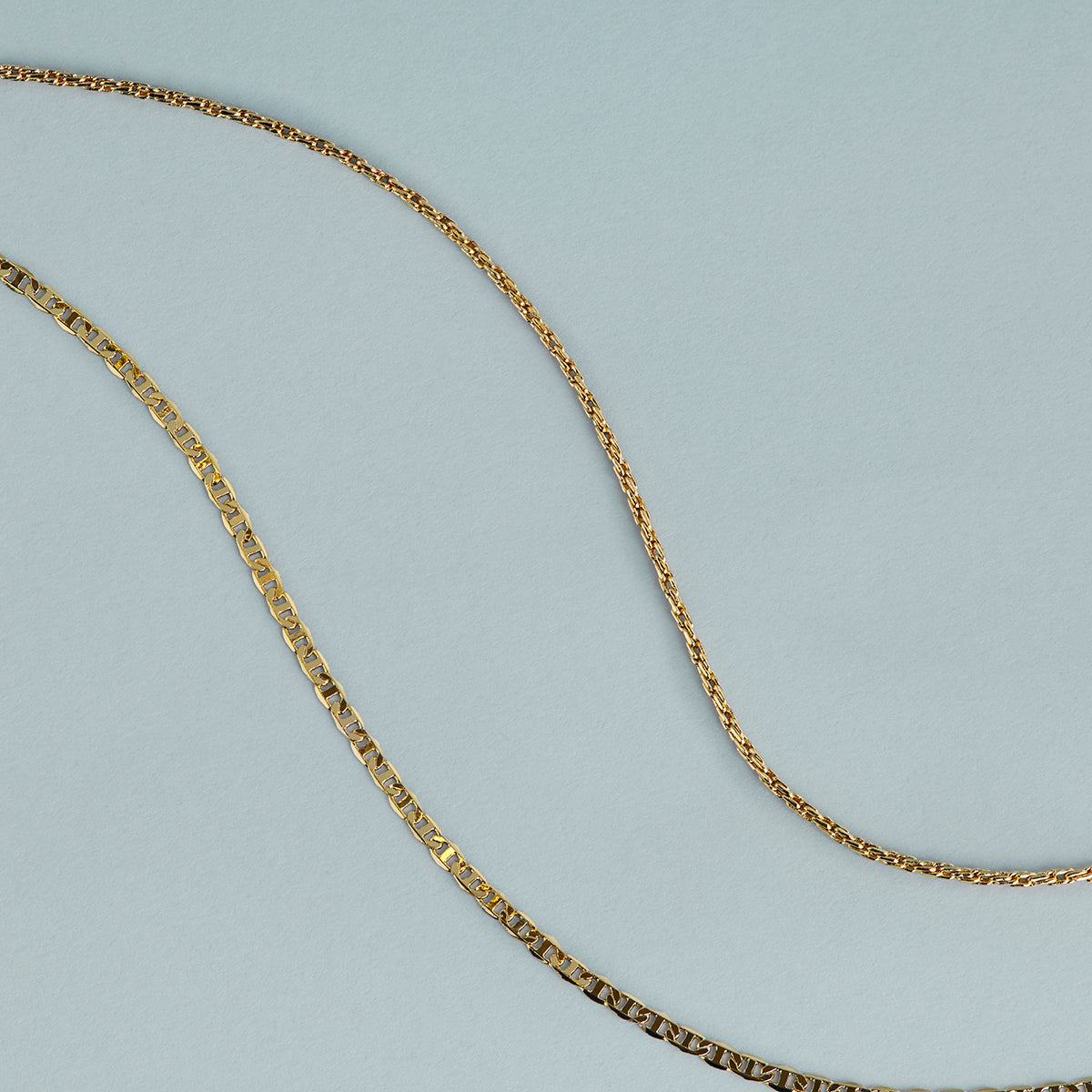 Illusion Double Chain Bracelet in Gold-Astrid &amp; Miyu