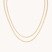 Illusion Double Chain Necklace in Gold-Astrid &amp; Miyu