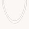 Illusion Double Chain Necklace in Silver-Astrid &amp; Miyu
