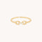Diamond Hardware Ring in Solid Gold-Astrid &amp; Miyu