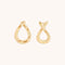 Molten Hoops in Solid Gold-Astrid &amp; Miyu