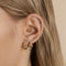 Molten Hoops in Solid Gold-Astrid &amp; Miyu