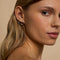 Molten Hoops in Solid White Gold-Astrid &amp; Miyu