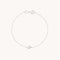 Diamond Hardware Pendant Bracelet in Solid White Gold-Astrid &amp; Miyu