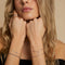 Diamond Hardware Pendant Bracelet in Solid White Gold-Astrid &amp; Miyu