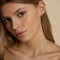 Diamond & Quartz Charm Studs in Solid Gold-Astrid &amp; Miyu