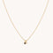 Diamond & Quartz Pendant Necklace in Solid Gold-Astrid &amp; Miyu