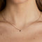 Diamond & Quartz Pendant Necklace in Solid Gold-Astrid &amp; Miyu
