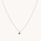 Diamond & Quartz Pendant Necklace in Solid White Gold-Astrid &amp; Miyu