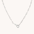 Hardware Chain Necklace in Silver-Astrid &amp; Miyu