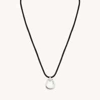 Hardware Pendant Cord Necklace in Silver-Astrid &amp; Miyu