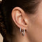 Pavé Essential Small Hoops in Silver-Astrid &amp; Miyu